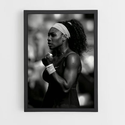 Póster Serena Williams Blanco y Negro