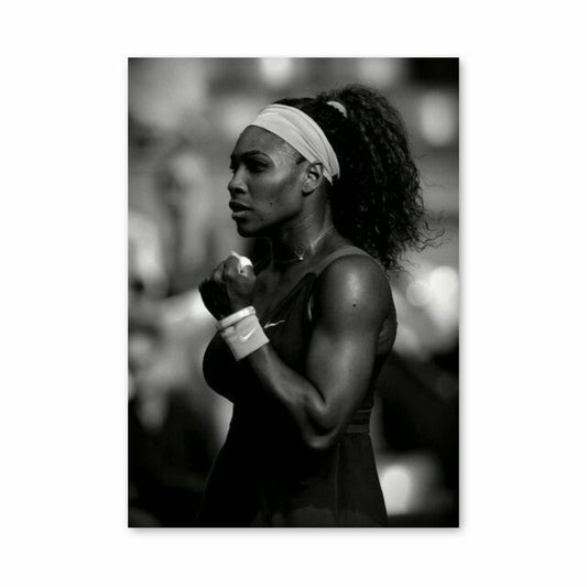 Póster Serena Williams Blanco y Negro