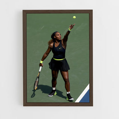 serena-williams-5 cadre Bois foncé
