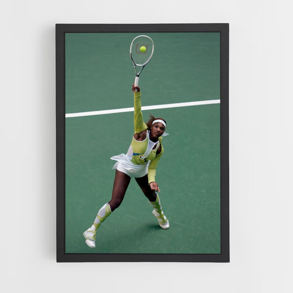 Póster Serena Williams Verde