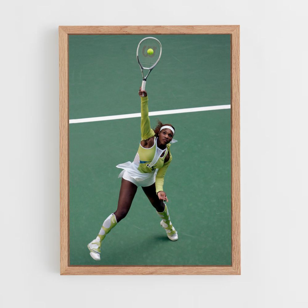 Póster Serena Williams Verde