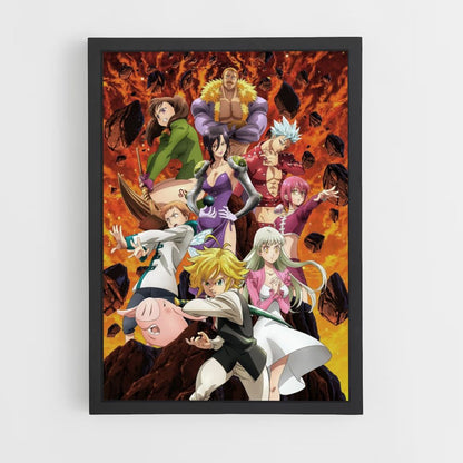 Póster Lucha de Nanatsu no Taizai