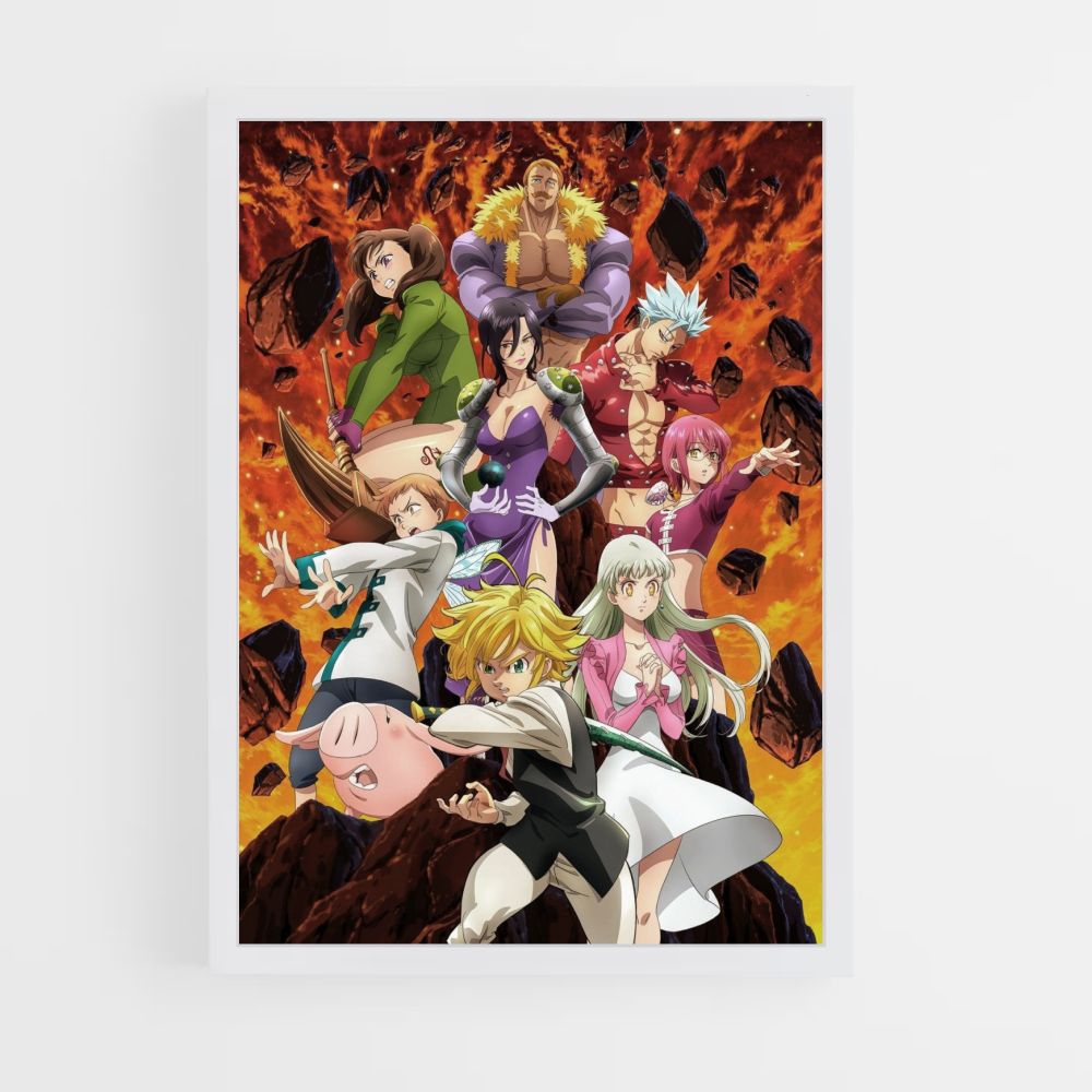 Póster Lucha de Nanatsu no Taizai