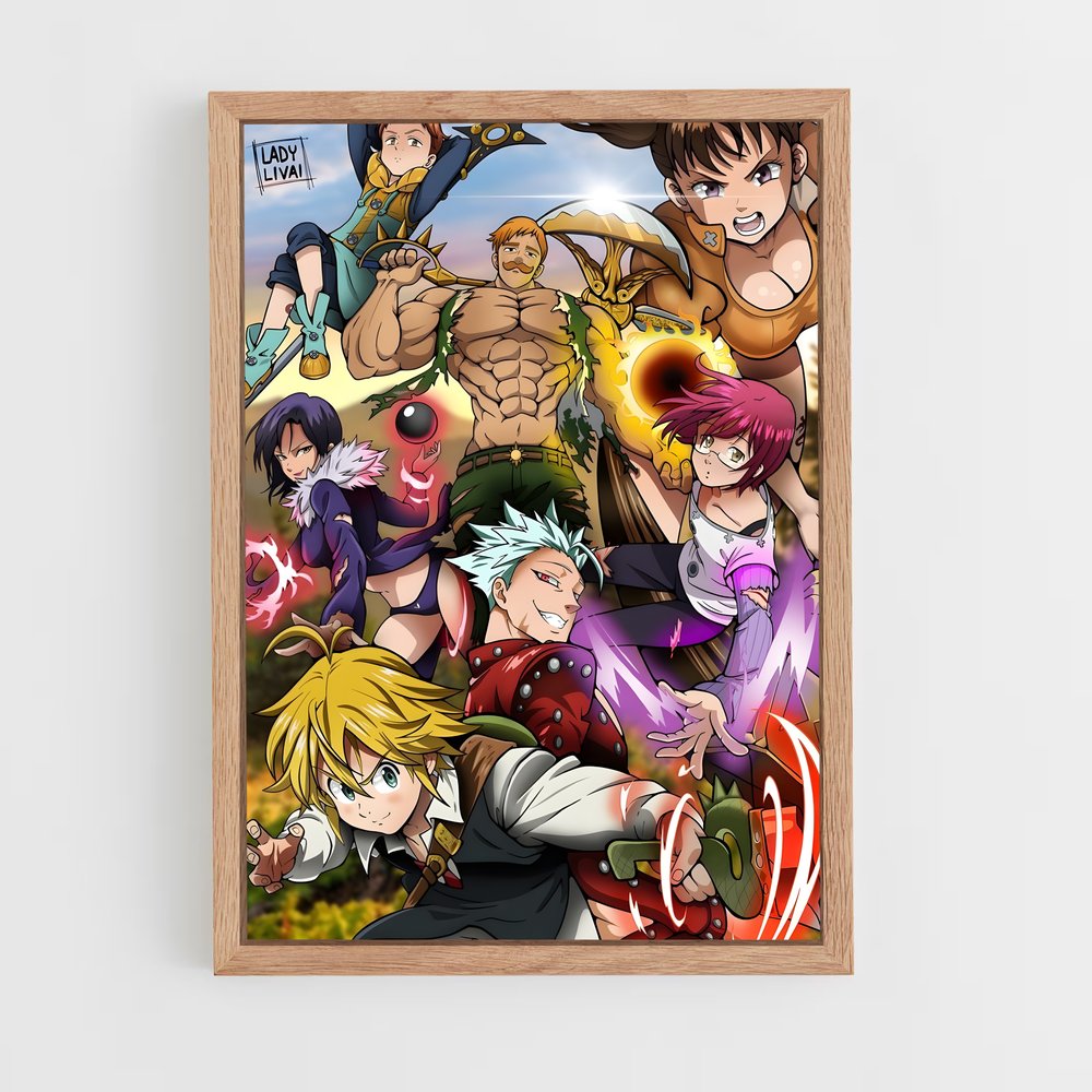 seven-deadly-sins-6 cadre Bois clair