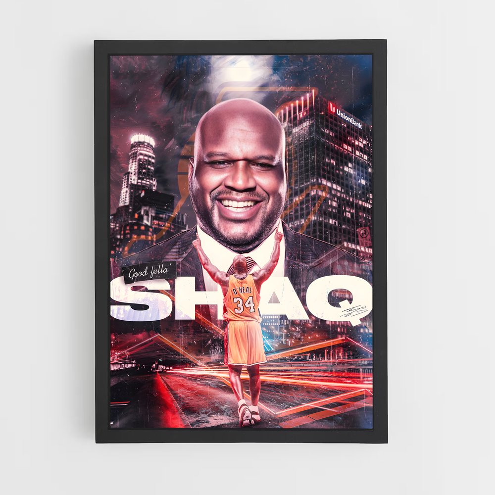 shaquille-oneal-8 cadre Noir