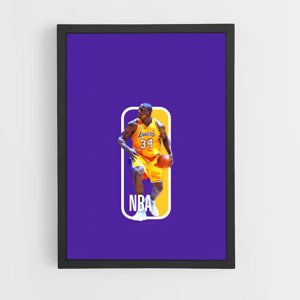 shaquille-oneal-9 cadre Noir