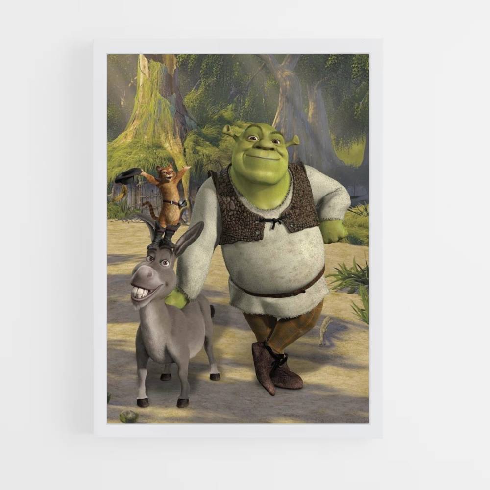 Póster Burro Shrek