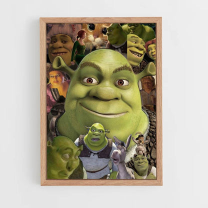 Póster Collage de Shrek