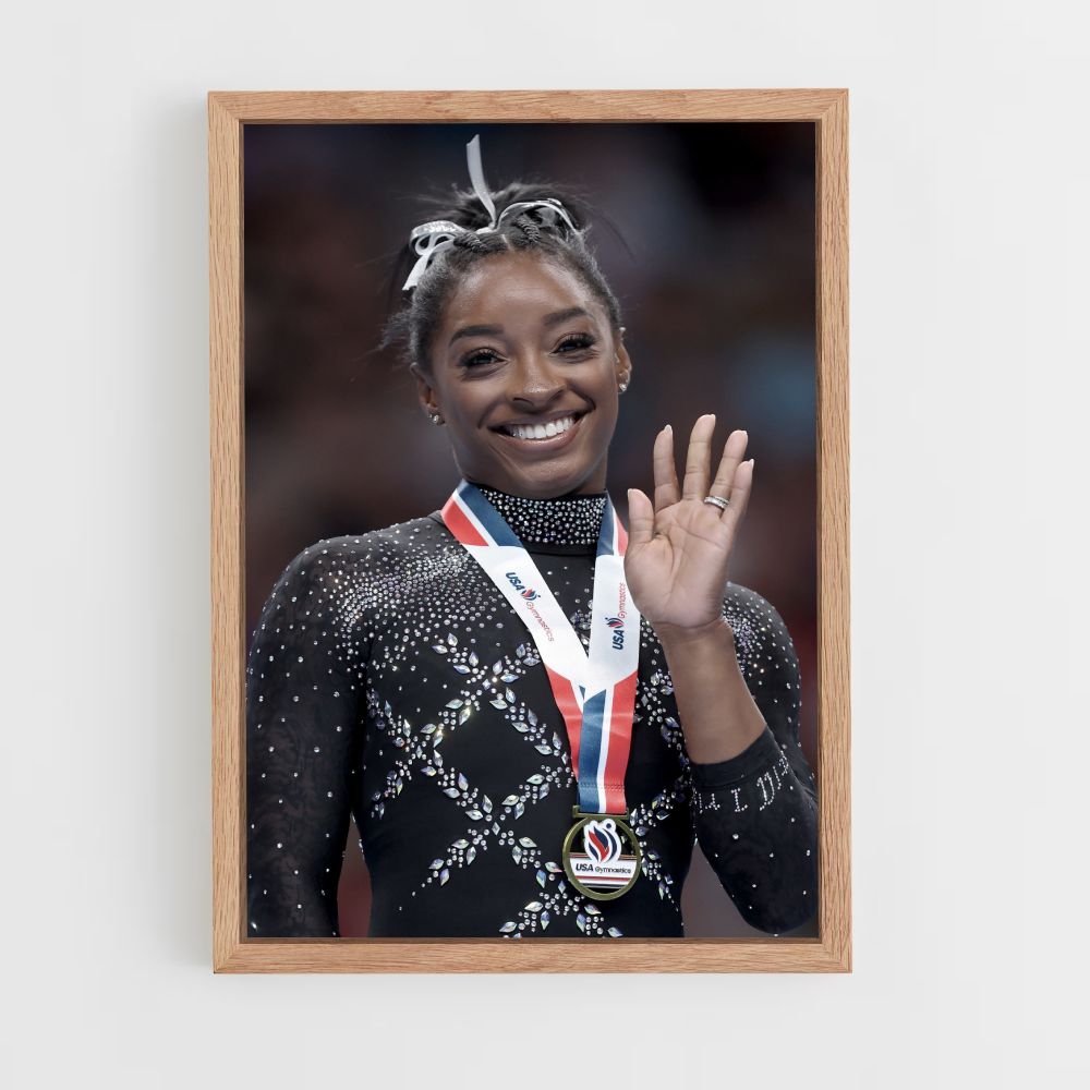 Póster Simone Biles Hola