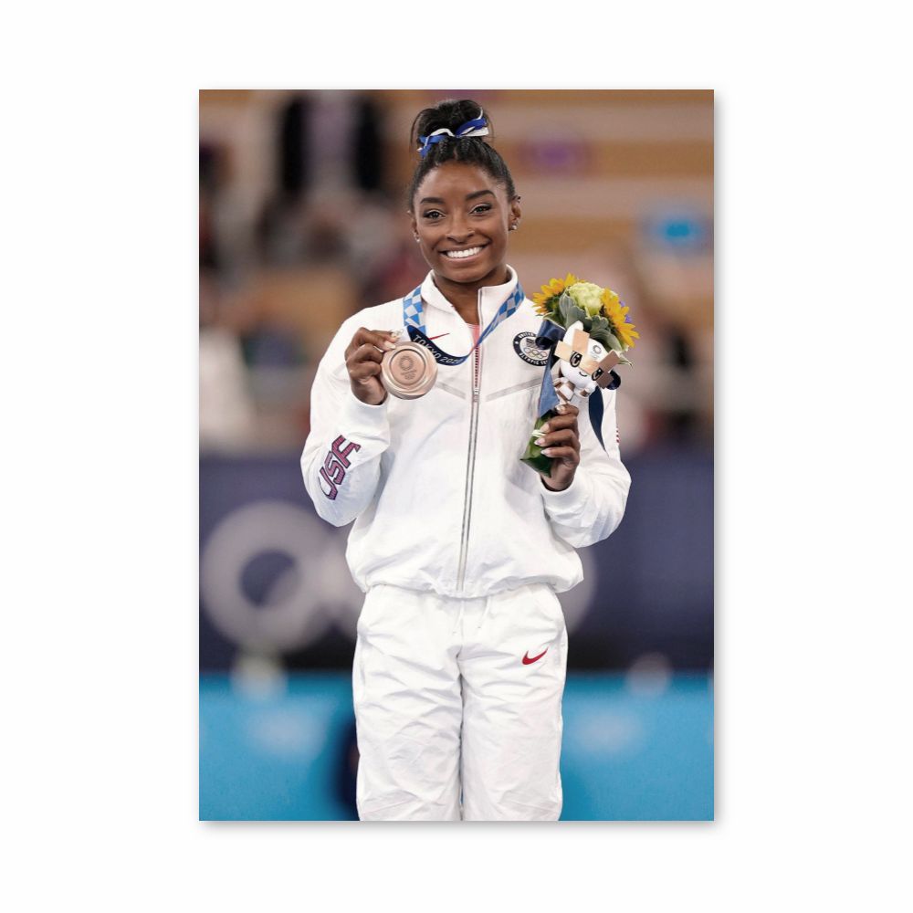 Póster Medalla Simone Biles