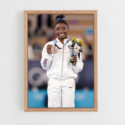 Póster Medalla Simone Biles