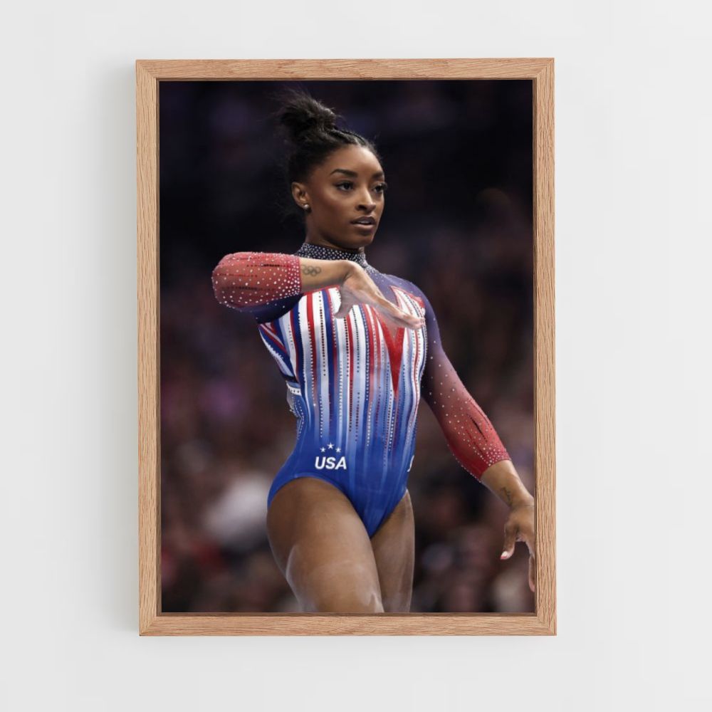 Póster Simone Biles EE.UU.