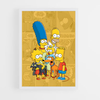 simpsons-10 cadre Blanc