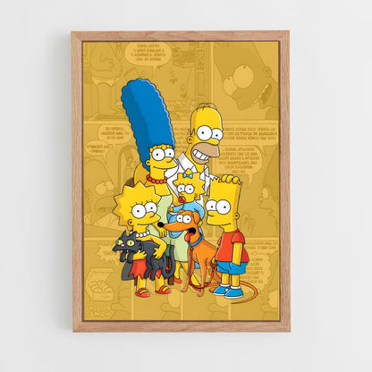 simpsons-10 cadre Bois clair