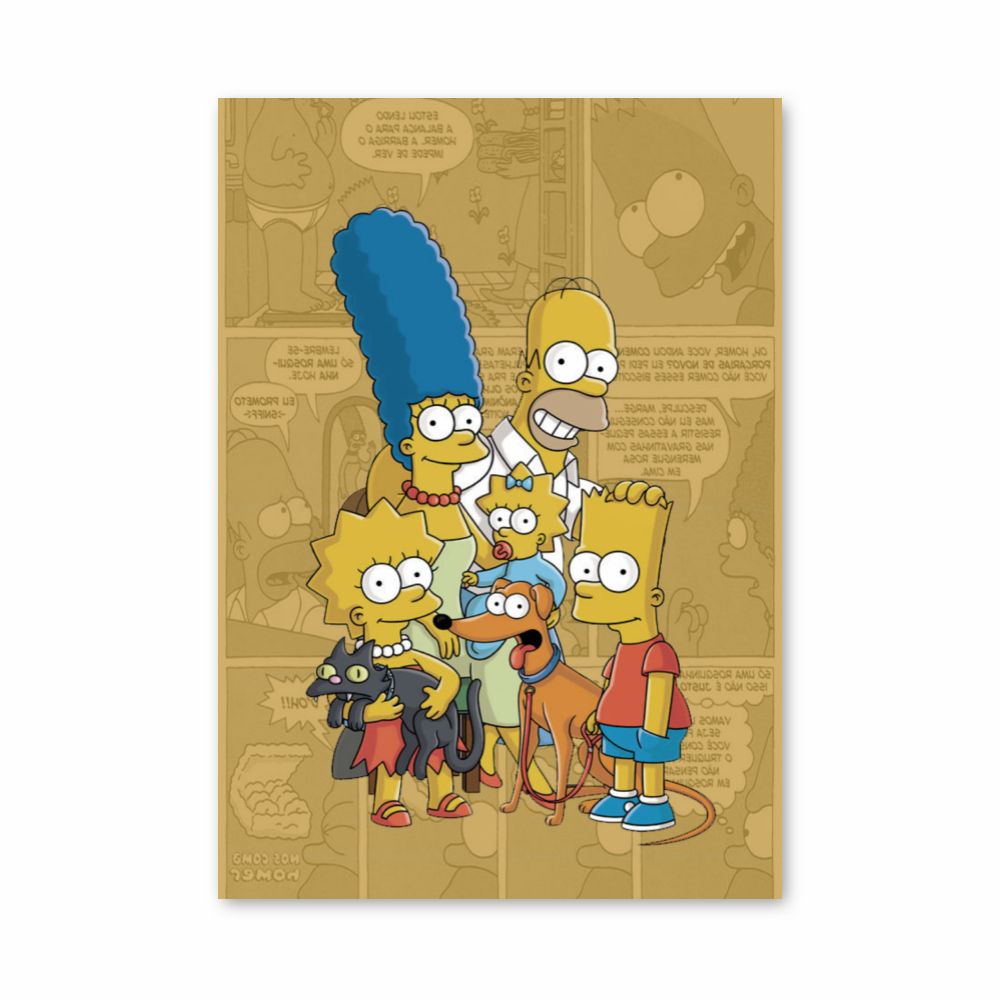 Póster Los Simpson Cómics