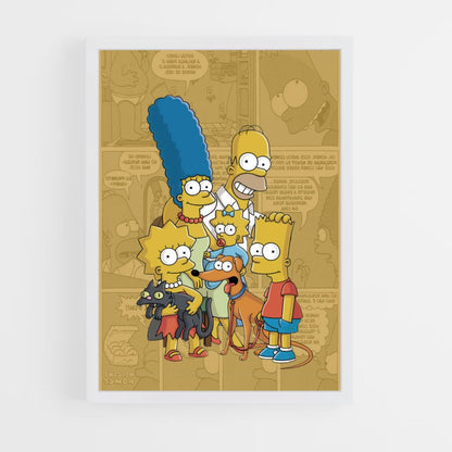 Póster Los Simpson Cómics