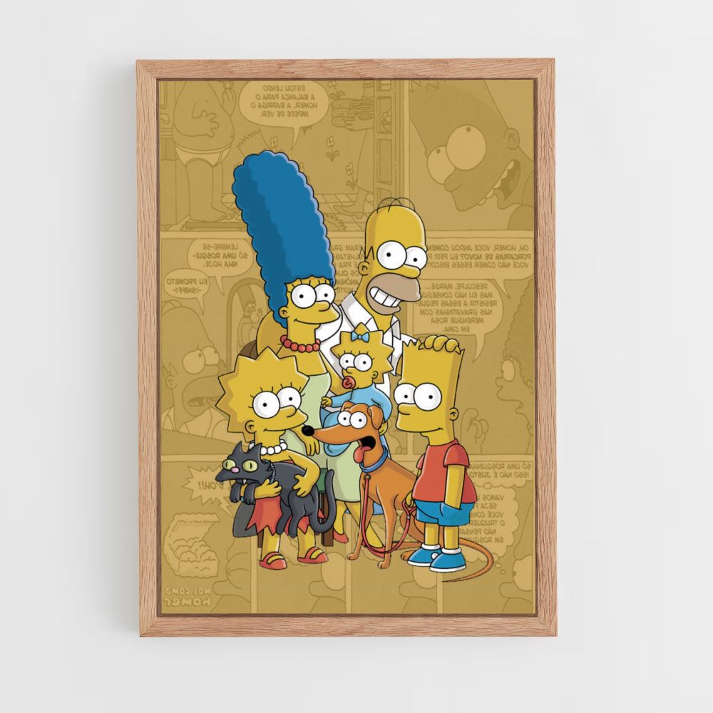 Póster Los Simpson Cómics