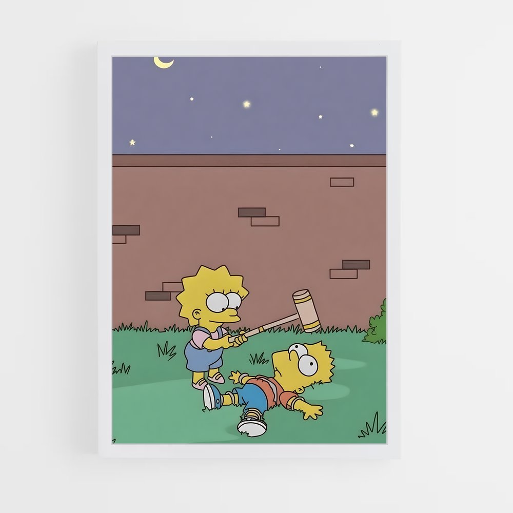 simpsons-11 cadre Blanc