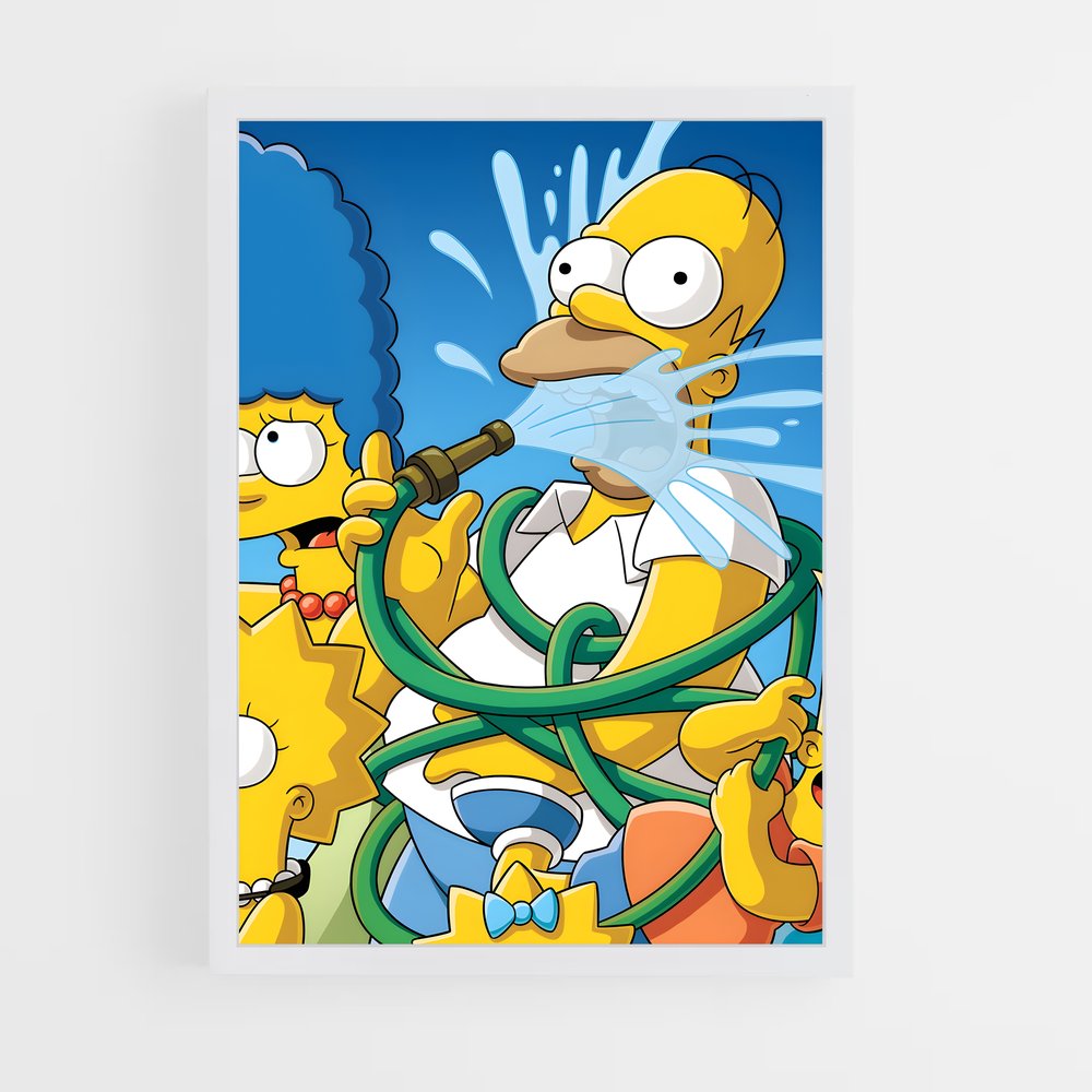 simpsons-13 cadre Blanc