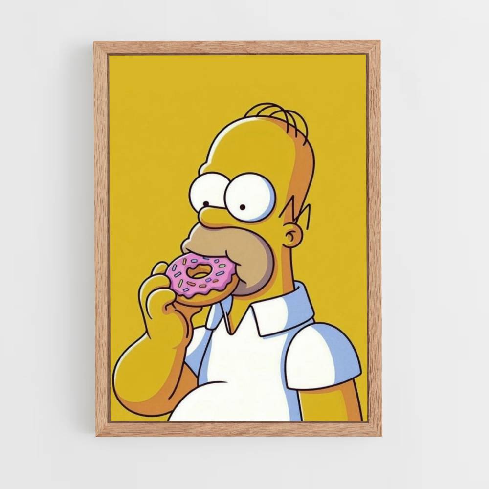 Donut de Homero Póster