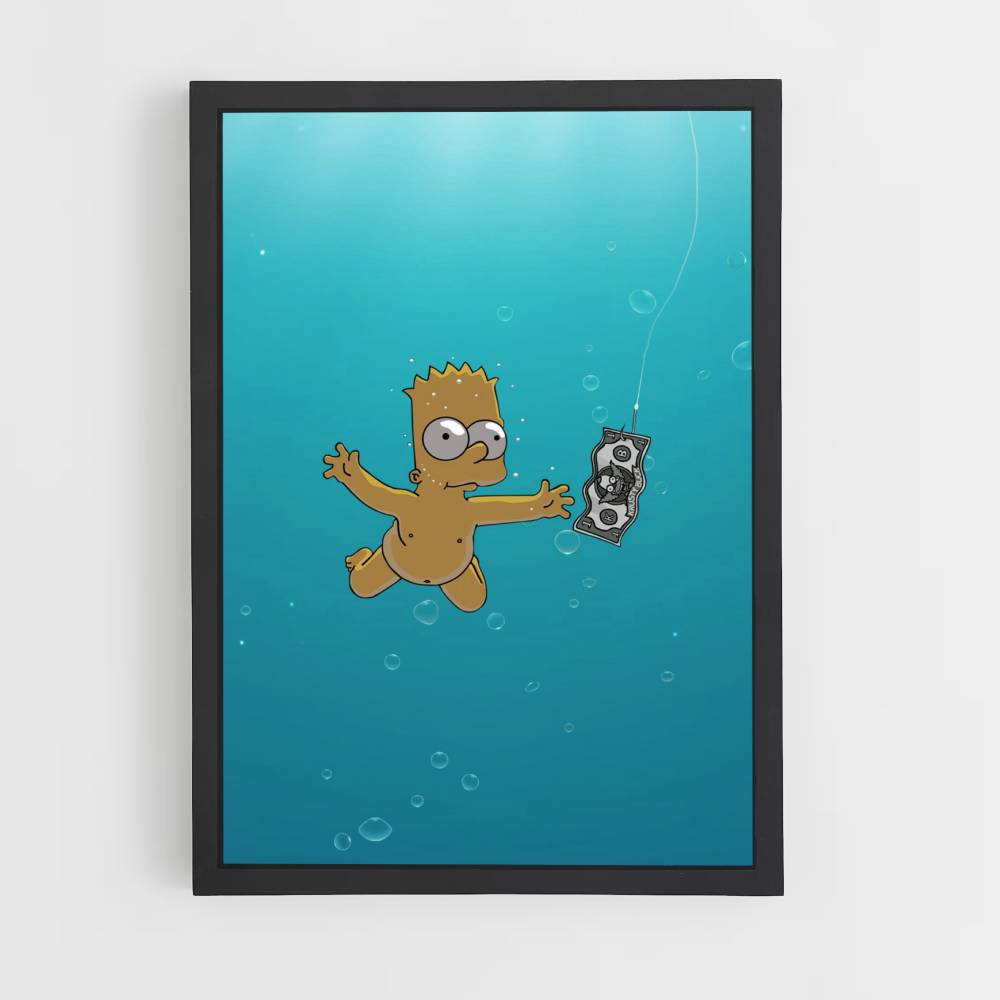 Póster Bart Nirvana