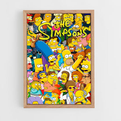 simpsons-18 cadre Bois clair