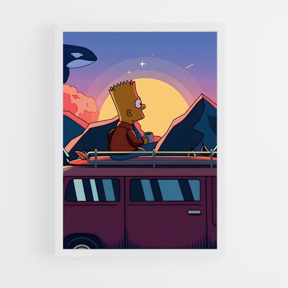 simpsons-19 cadre Blanc