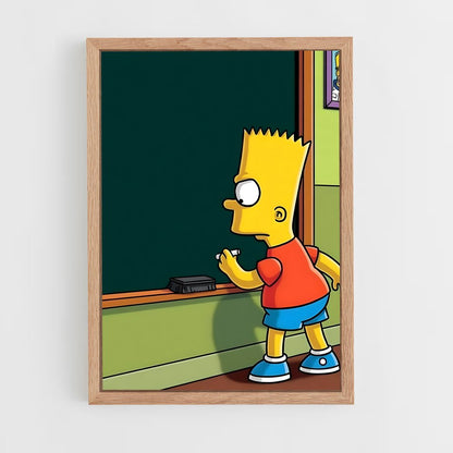 simpsons-20 cadre Bois clair