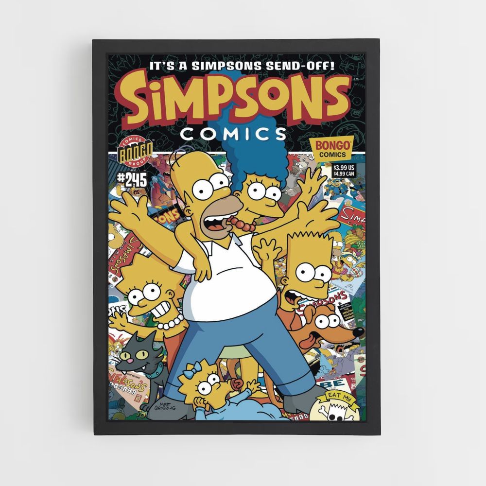 Póster Los Simpson Cómics