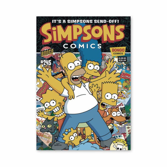 Póster Los Simpson Cómics