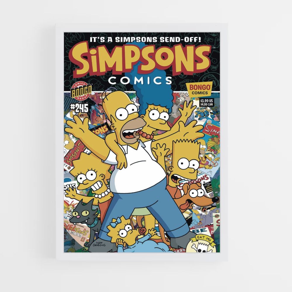 Póster Los Simpson Cómics