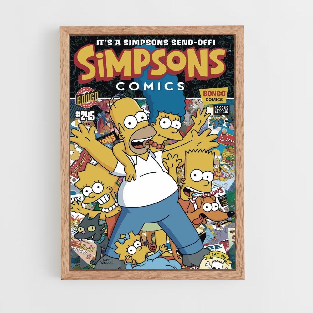 Póster Los Simpson Cómics