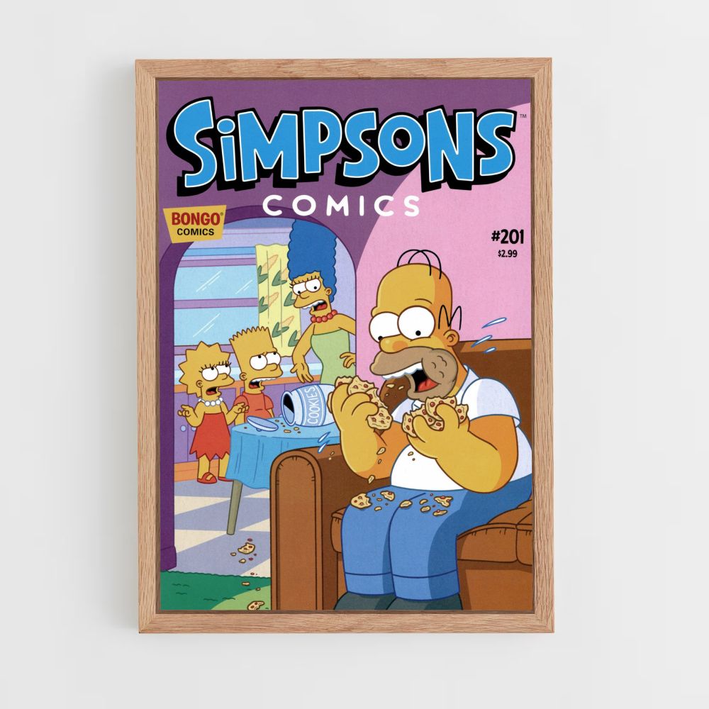 Póster Galletas Simpson