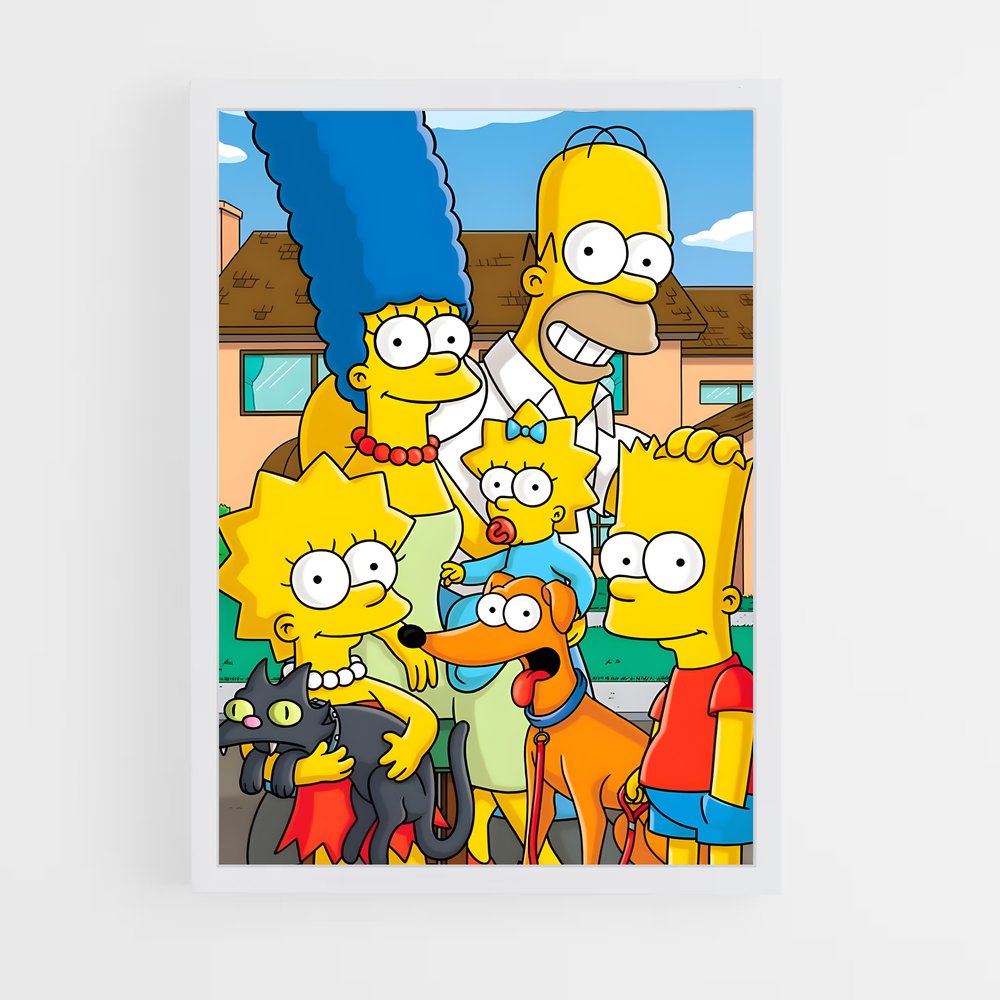 simpsons-7 cadre Blanc