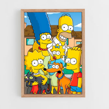 simpsons-7 cadre Bois clair
