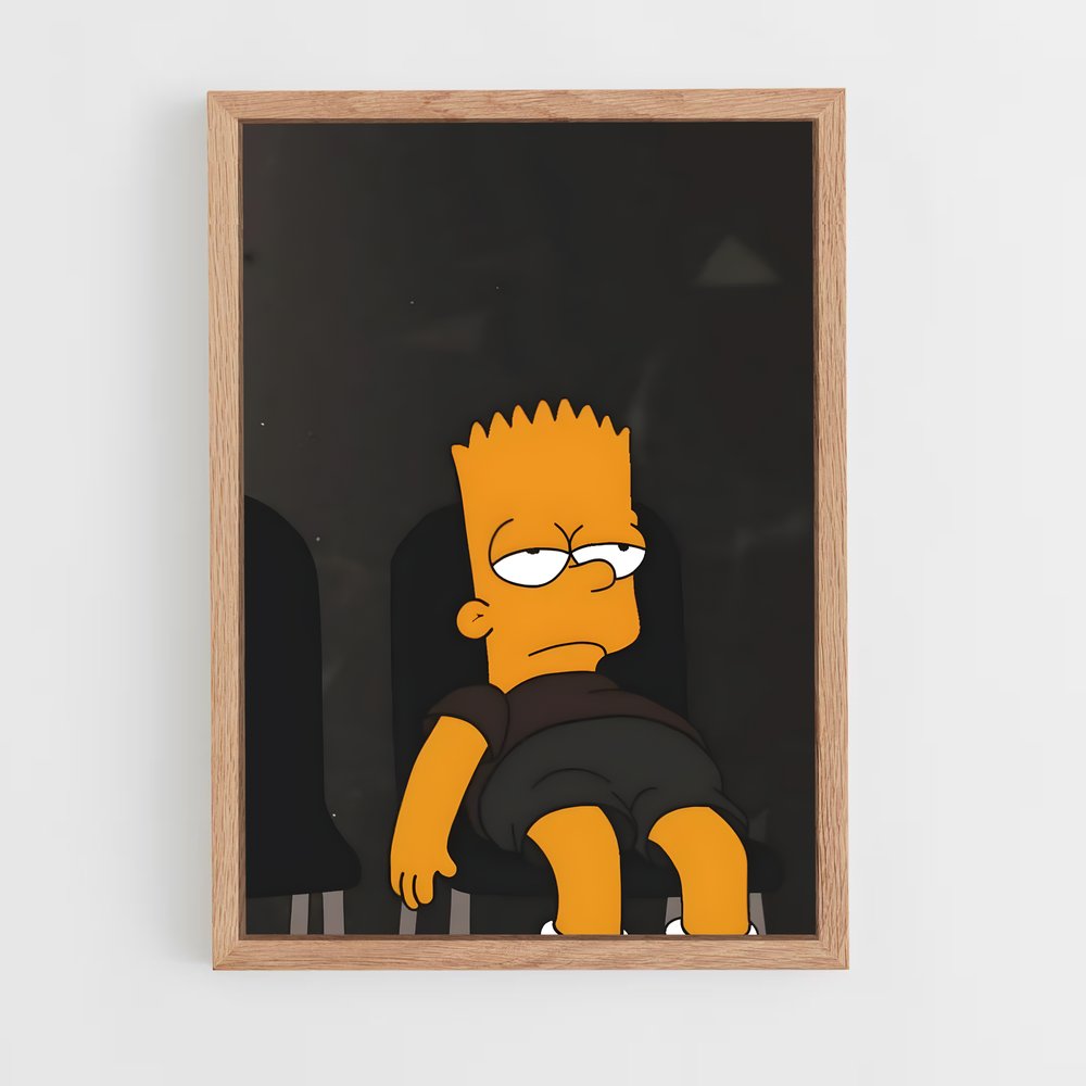 simpsons-8 cadre Bois clair