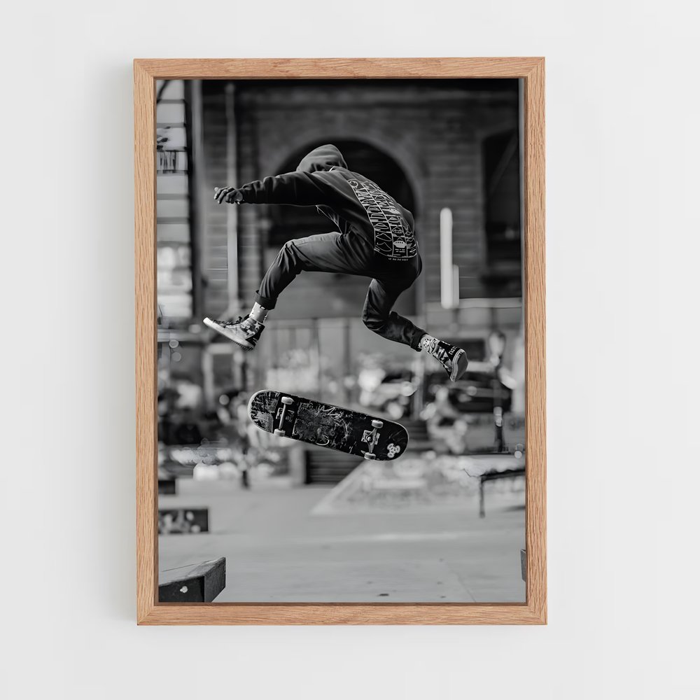 skateboard-13 cadre Bois clair