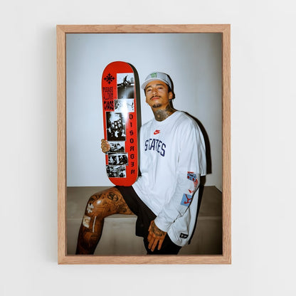 skateboard-17 cadre Bois clair