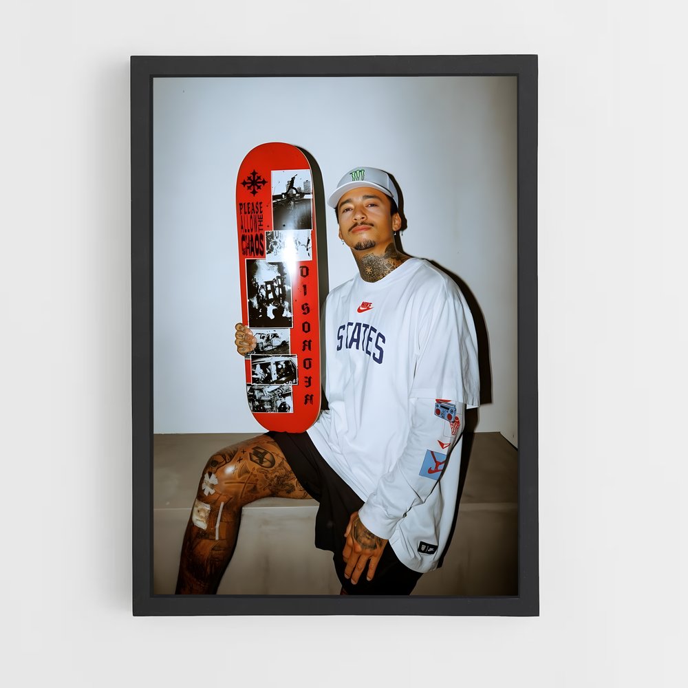 skateboard-17 cadre Noir