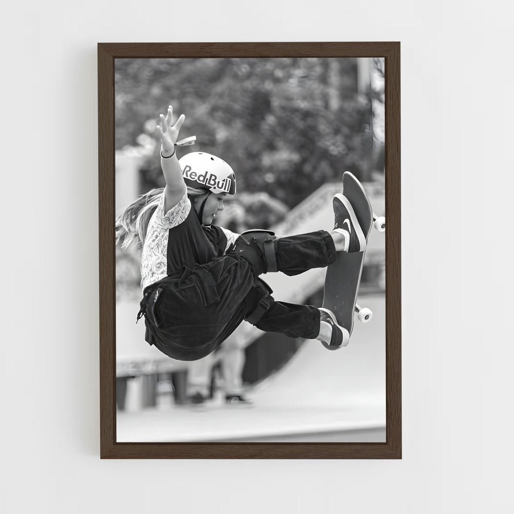 skateboard-24 cadre Bois foncé