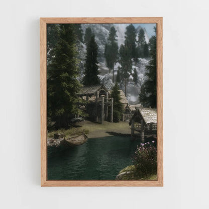 Lago Skyrim Póster