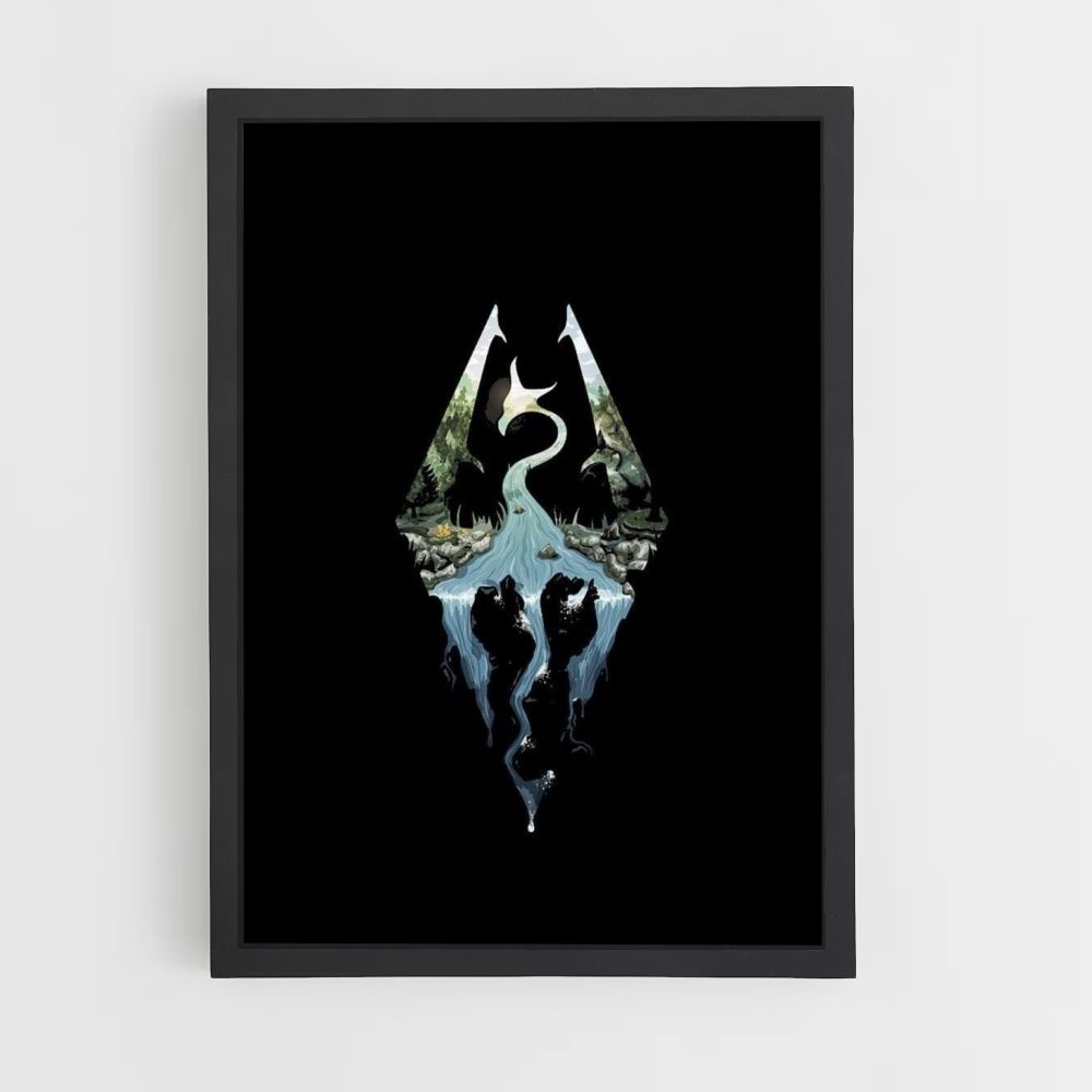 Póster Logotipo De Skyrim