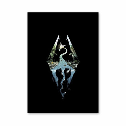 Póster Logotipo De Skyrim