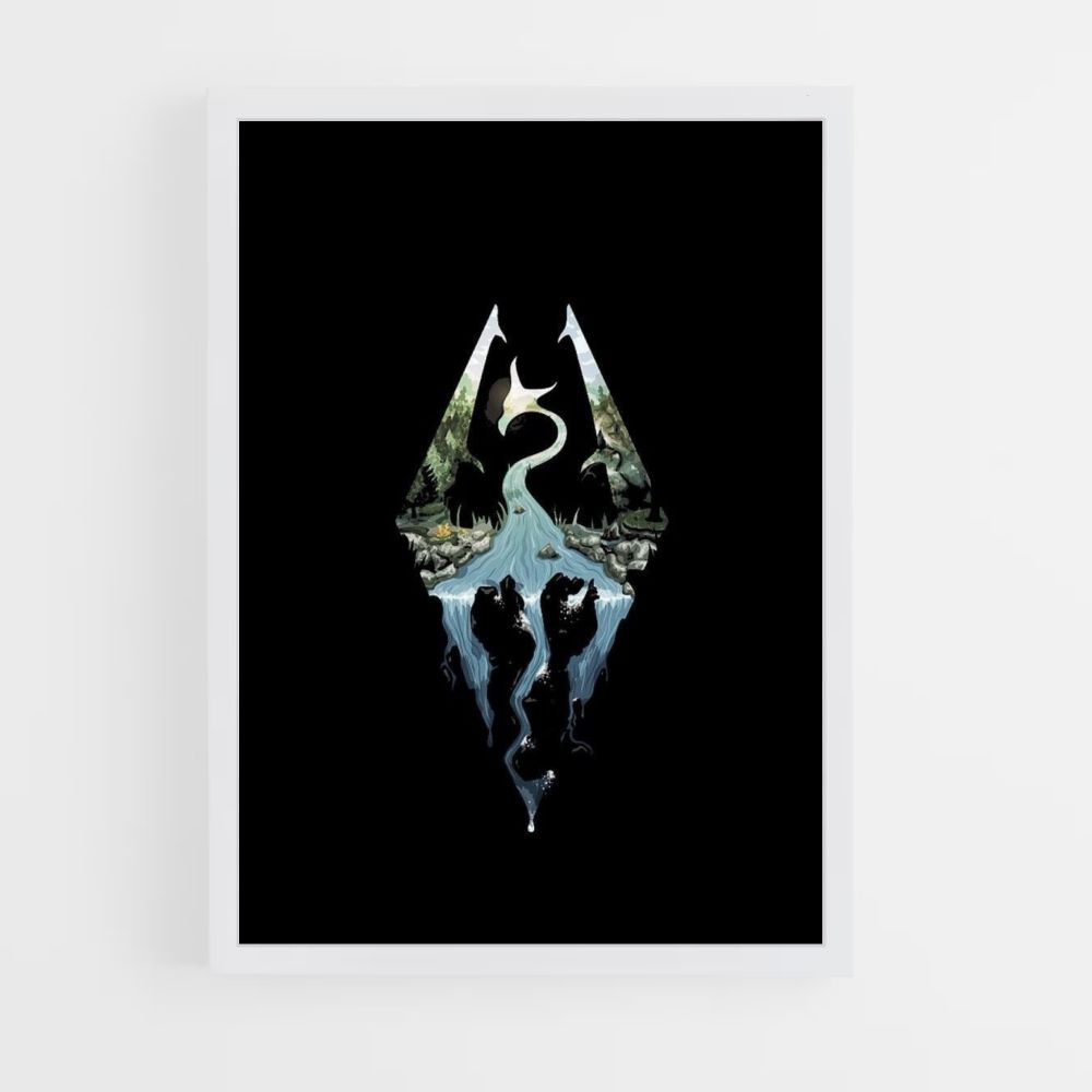 Póster Logotipo De Skyrim