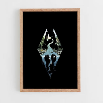 Póster Logotipo De Skyrim