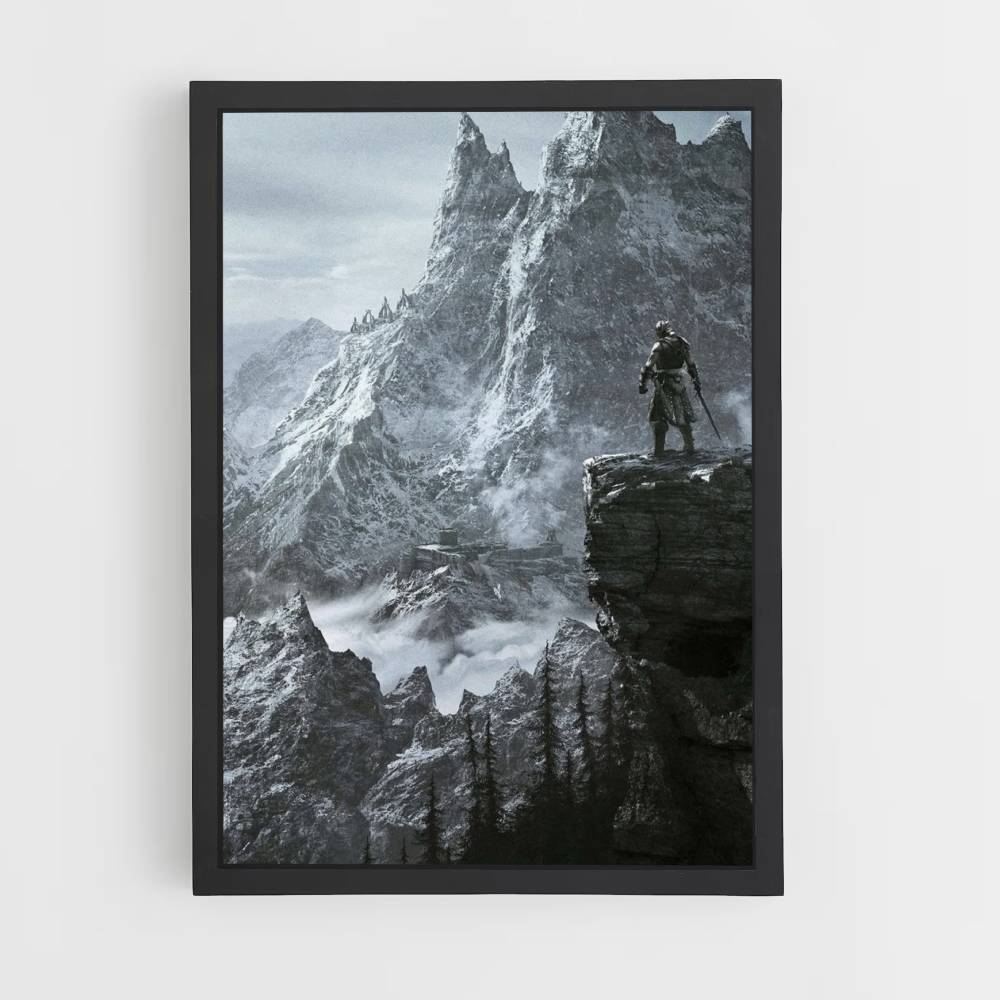 Montaña Skyrim Póster