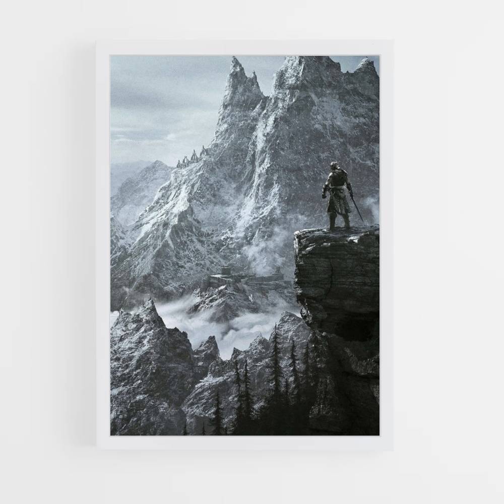 Montaña Skyrim Póster