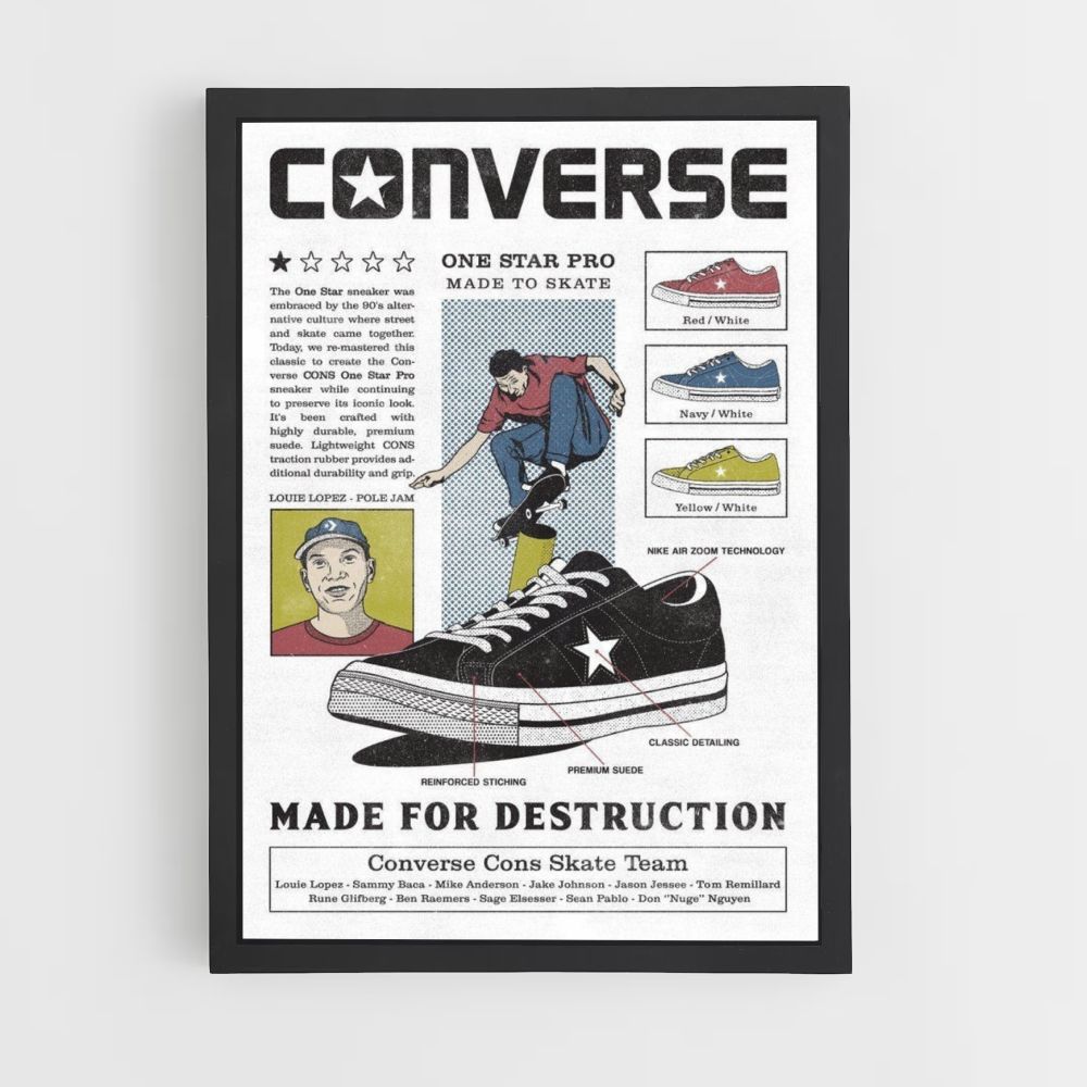 Póster Converse One Star Pro