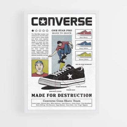 Póster Converse One Star Pro