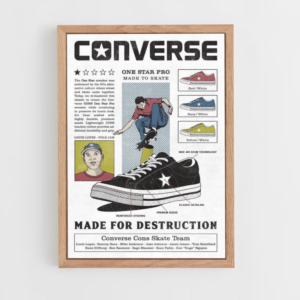 Póster Converse One Star Pro